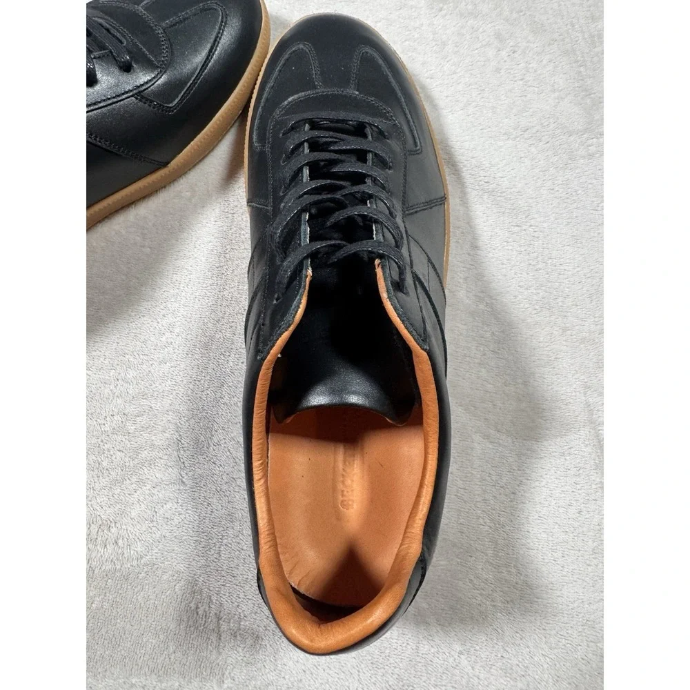 Beckett Simonon Morgen Classic Leather German Army GAT Trainer Black Gum 9.5